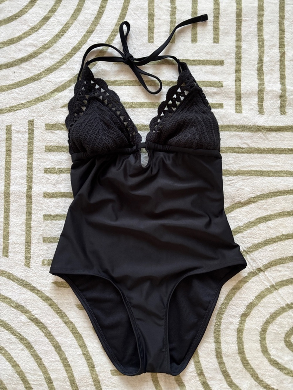 NO BOUNDARIES ONE PIECE SWIMSUIT WITH CROCHET BUST